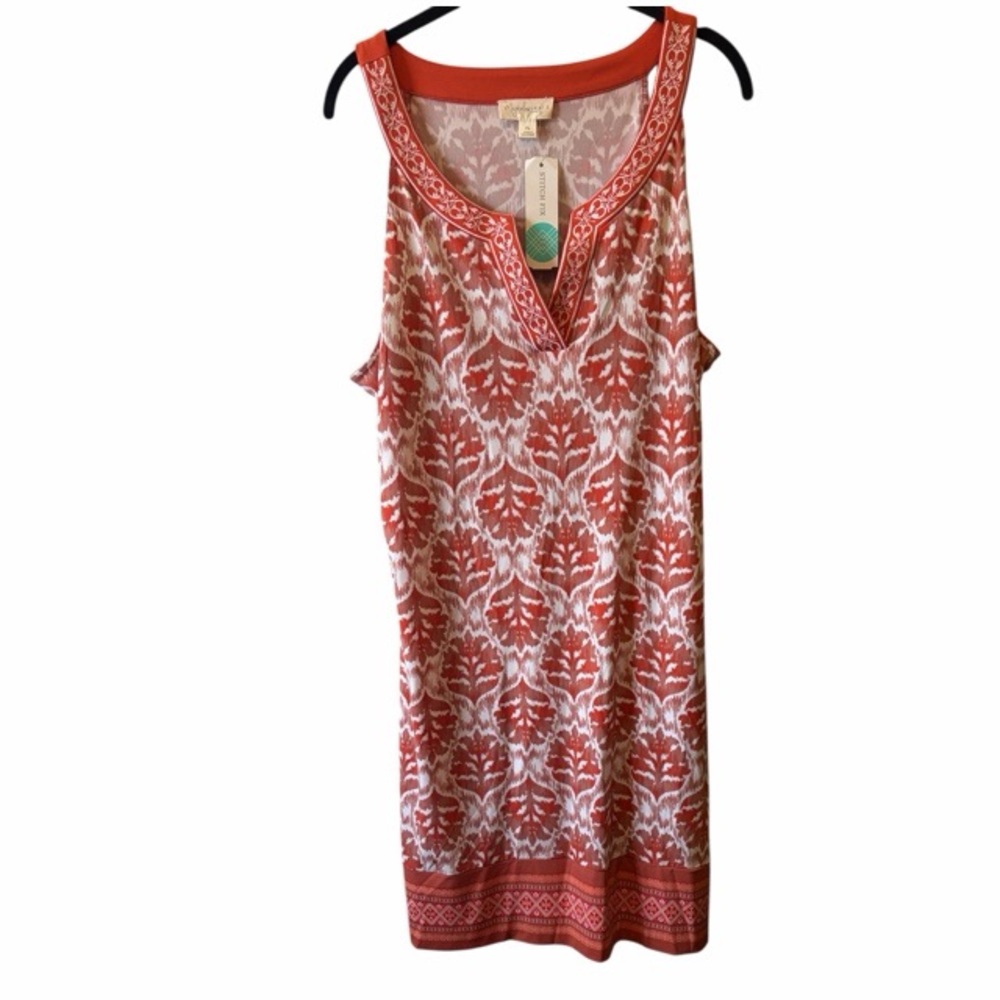 Magnolia Grace Stitch Fix Alhambra Embroidered Trim Knit Dress‎ NWT